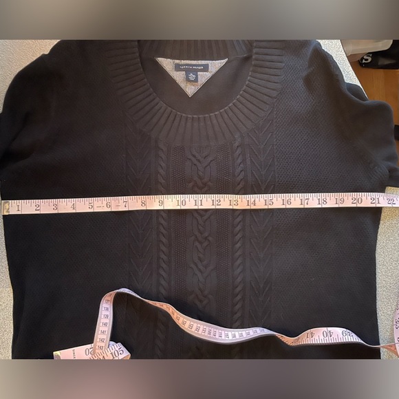 Vintage Tommy Hilfiger Black Sweater Dress Size XL - Picture 7 of 9